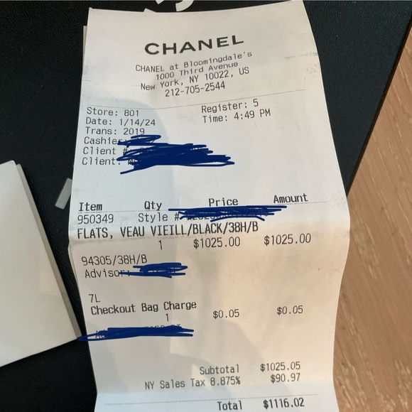 Chanel Black Quilted Ballet Flats in Aged Calfskin - Picture 8 of 8